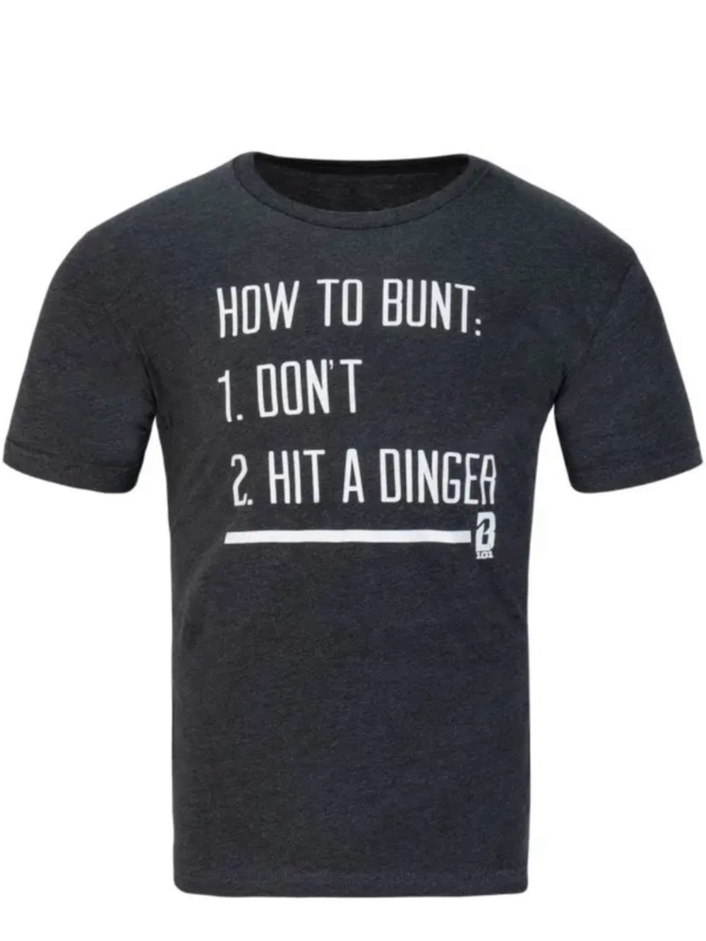 Charcoal Kids Short-Sleeve Graphic Tee - 'How to Bunt'